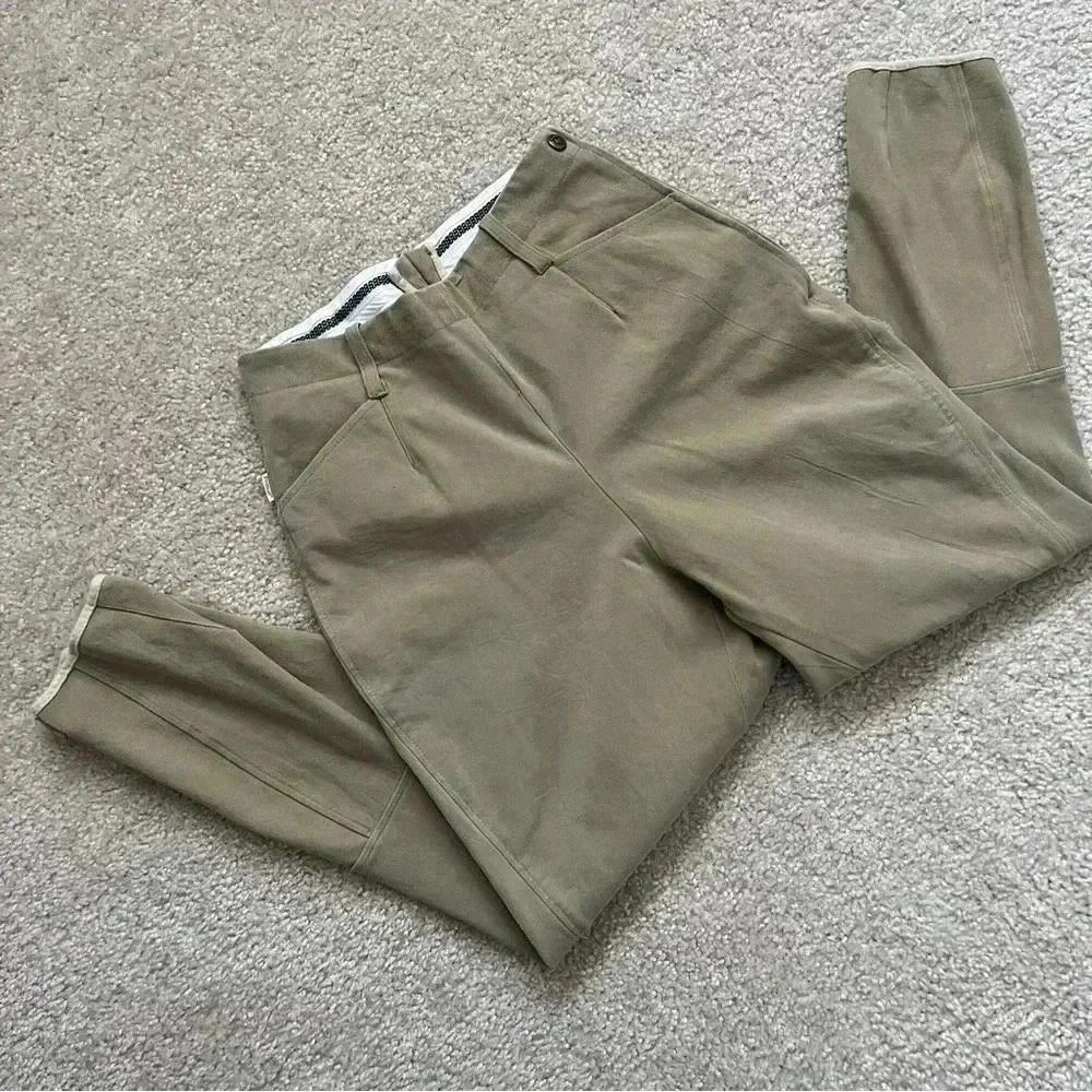 Pytchley Equestrian Riding Women’s Pants Green Size Medium Outdoor Horse